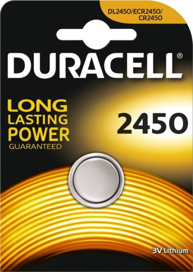 Duracell CR2450 Lítium gombelem (1db/csomag) Duracell CR2450 Lítium gombelem (1db/csomag)