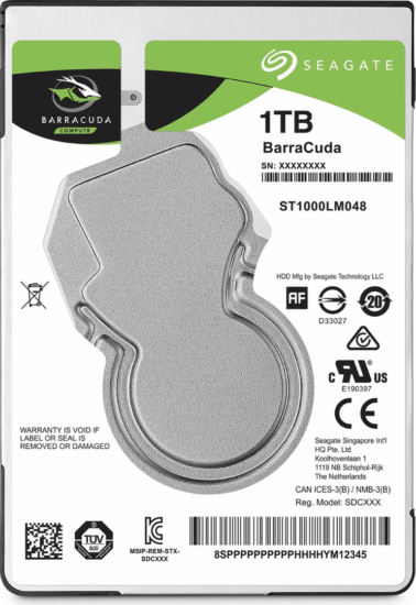 Seagate 1TB BarraCuda SATA3 2.5" notebook HDD Seagate 1TB BarraCuda SATA3 2.5" notebook HDD