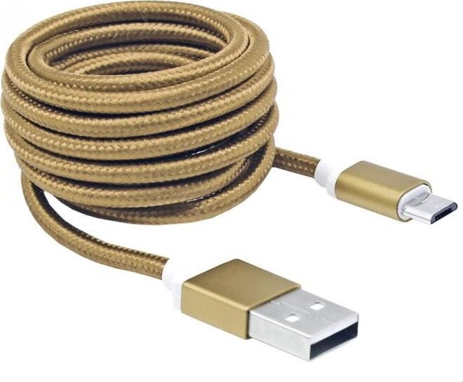 Sbox AM-MICRO-15G USB-Micro USB kábel 1,5m Arany