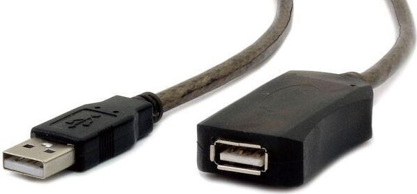 Gembird UAE-01-10M USB 2.0 hosszabbító kábel 10m - Fekete