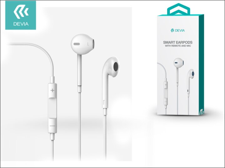 Devia Smart Earpods Fülhallgató Headset - Fehér