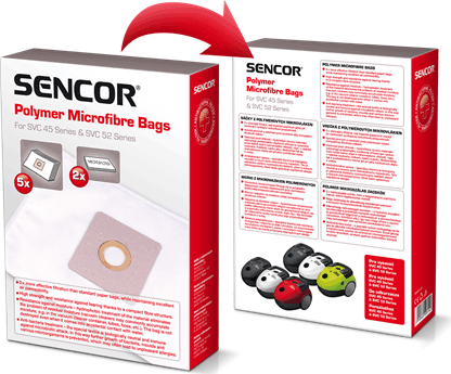 Sencor SVC 45/52 Polimer Mikroszálas Porzsák (5 db / csomag)