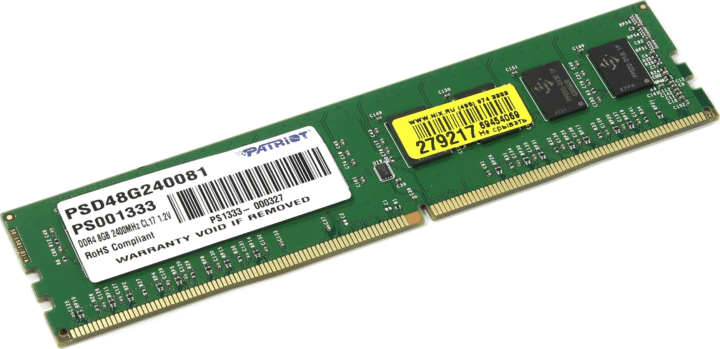 Patriot 8GB /2400 Signature DDR4 RAM Patriot 8GB /2400 Signature DDR4 RAM