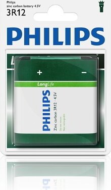 Philips 3R12 LongLife Cink-Szén 4.5V Elem
