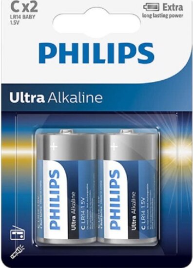 Philips LR14E2B Alkáli EXTREME LIFE C Elem (2db/csomag) Philips LR14E2B Alkáli EXTREME LIFE C Elem (2db/csomag)
