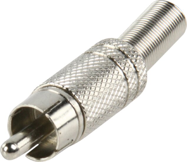 Valueline CC-010 RCA csatlakozó dugó Ezüst Valueline CC-010 RCA csatlakozó dugó Ezüst