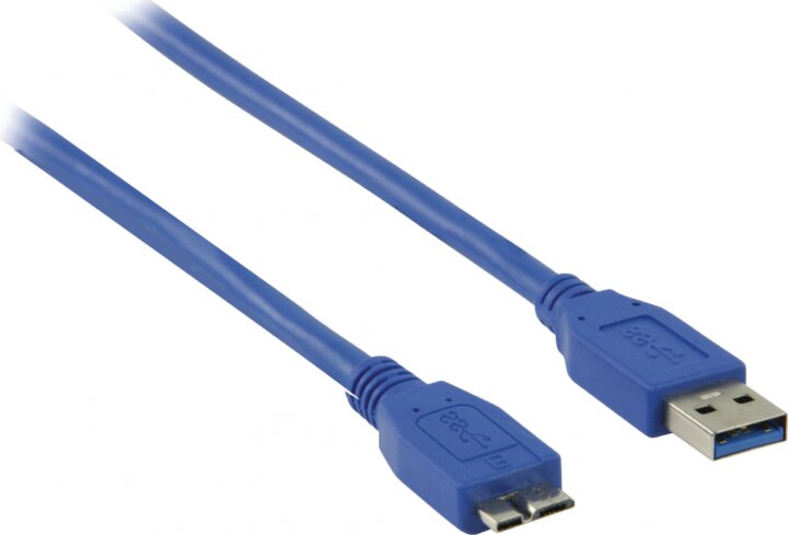 Valueline VLCP61500L10 USB 3.0 M- USB micro-B M Adatkábel 1m Kék
