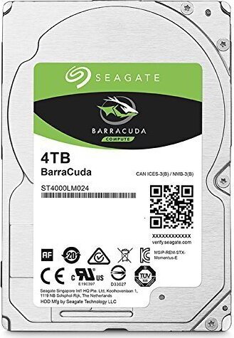 Seagate 4TB BarraCuda 2.5" SATA3 Notebook merevlemez Seagate 4TB BarraCuda 2.5" SATA3 Notebook merevlemez