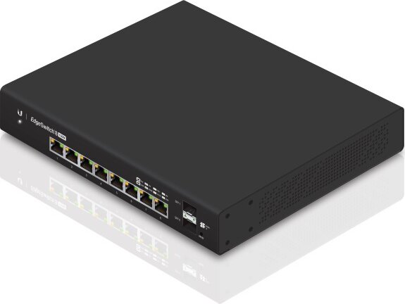 UBiQUiTi ES-8-150W EdgeSwitch 8 Gigabit PoE+ Switch - Fekete