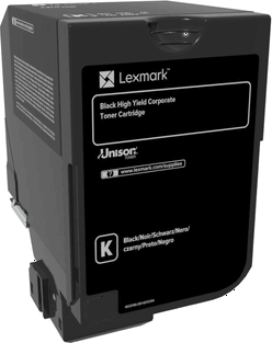 Lexmark 74C2HKE Toner Fekete