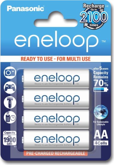 Panasonic Eneloop BK3MCCE 1900mAh AA újratölthető ceruzaelem (4db/csomag)