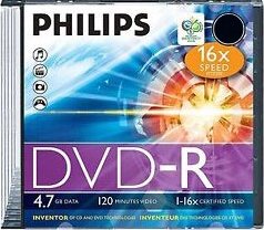 Philips DVD-R lemez slim tokban