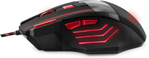 Esperanza WOLF MX201 Gamer Egér Fekete/Piros