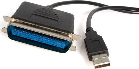 Startech ICUSB1284 USB - Párhuzamos port átalakító kábel 1.8m - Fekete