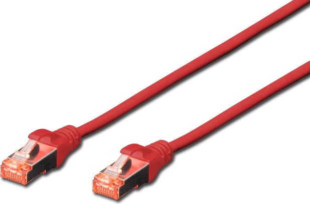 Digitus DK-1644-030/R S/FTP CAT6 Patch kábel 3m Piros
