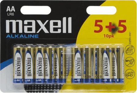 Maxell Alkáli ceruzaelem AA (5+5db/csomag)