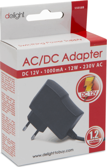 Delight DC 12V 1000mA Adapter