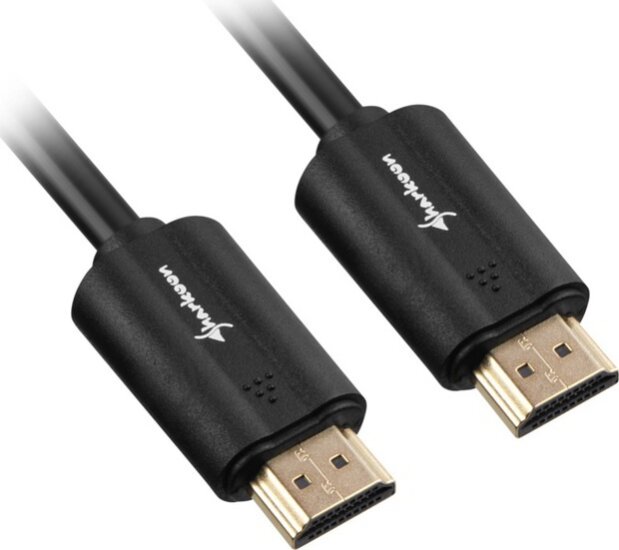 Sharkoon HDMI 2.0 4K 3D összekötő kábel 2m Fekete Sharkoon HDMI 2.0 4K 3D összekötő kábel 2m Fekete