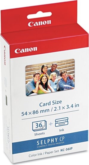 Canon KC-36IP Eredeti Tintapatron Fekete + Tri-color + Fotópapír szett
