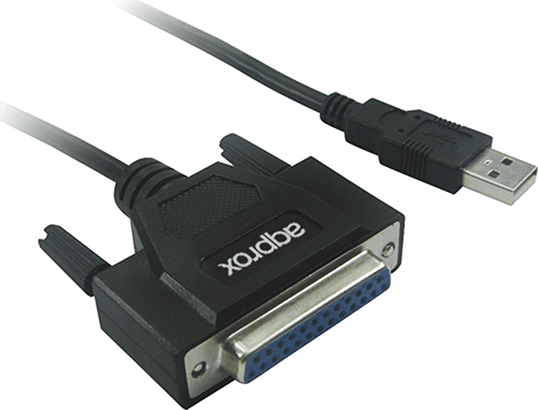 Approx APPC26 USB apa - Párhuzamos LPT anya Adapter kábel 1,45m