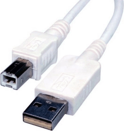 Delight 20121 USB 2.0 A - USB 2.0 B (apa - apa) kábel 1.8m - Fehér