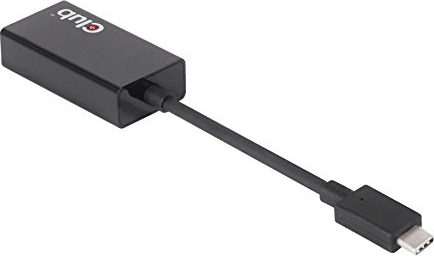 Club3D CAC-1502 USB 3.1 C apa - D-SUB anya Aktív adapter - Fekete Club3D CAC-1502 USB 3.1 C apa - D-SUB anya Aktív adapter - Fekete