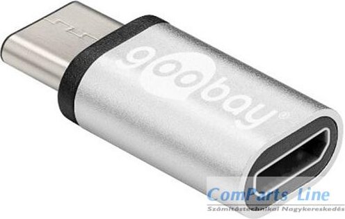 Goobay 56636 USB 2.0 micro-B M Adapter - Ezüst Goobay 56636 USB 2.0 micro-B M Adapter - Ezüst