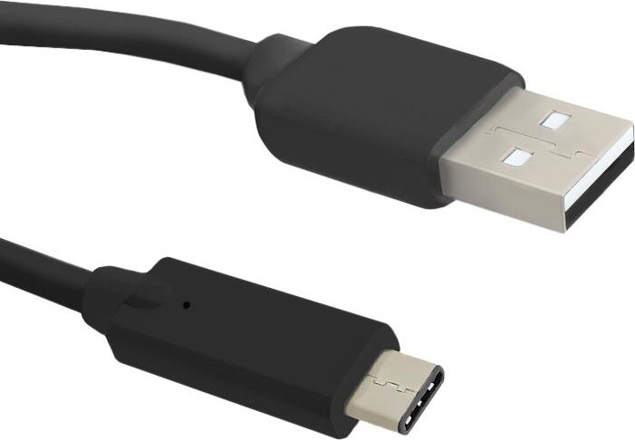 Qoltec 50487 USB 3.1 Type-C - USB 2.0 (Apa-Apa) Összekötő Kábel 1.0m - Fekete
