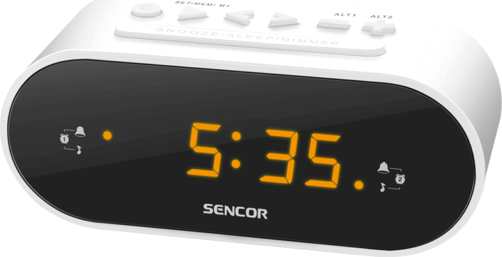 Sencor SRC 1100 W Rádiós ébresztőóra - Fehér
