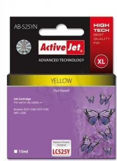 ActiveJet (Brother LC525Y) Tintapatron Sárga ActiveJet (Brother LC525Y) Tintapatron Sárga