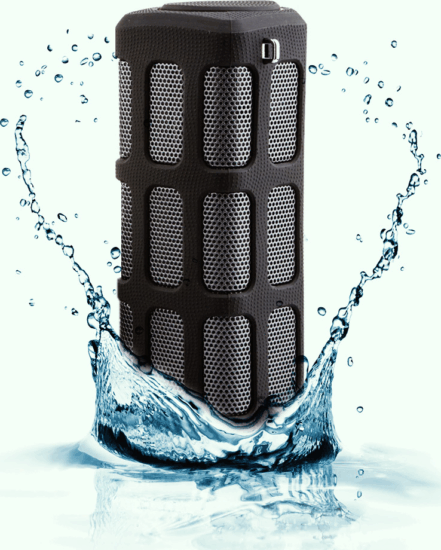 Quazar Loudbox Bluetooth hangszóró beépített 5000mAh Power Bank-kel - Fekete