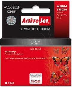 ActiveJet (Canon CLI-526G) Tintakazetta Szürke ActiveJet (Canon CLI-526G) Tintakazetta Szürke