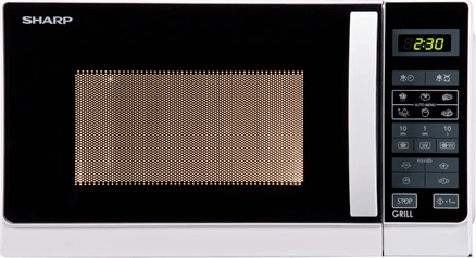 Sharp R-642WW Mikrohullámú Sütő - Ezüst-Fekete