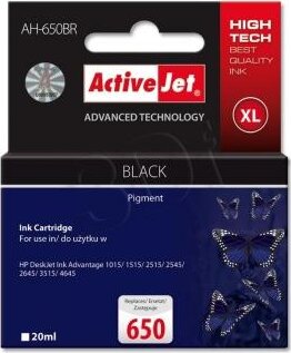 ActiveJet (HP CZ101AE 650XL) Tintapatron Fekete