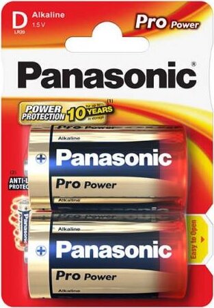 Panasonic LR20/D Pro Power Alkáli Újratölthető Góliátelem (2 db/csomag)