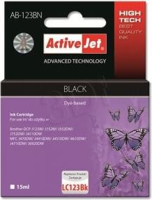 ActiveJet (Brother LC123Bk, LC121Bk) Tintapatron Fekete