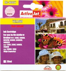 ActiveJet (Brother LC1000Y,LC970Y) Tintapatron Sárga ActiveJet (Brother LC1000Y,LC970Y) Tintapatron Sárga