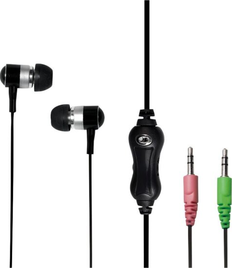 Logilink HS0018A In-Ear Headset Fekete Logilink HS0018A In-Ear Headset Fekete