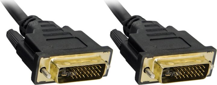 Akyga AK-AV-06 DVI (apa - apa) kábel 1.8m - Fekete