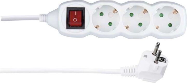 Emos P1321 Kapcsolós elosztó 3 csatlakozó 1,5m