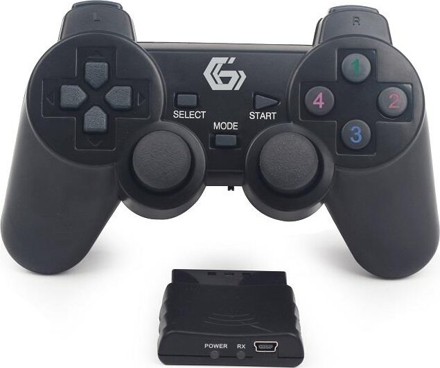 Gembird JPD-WDV-01 Vezetéknélküli Dual Vibration Gamepad Fekete