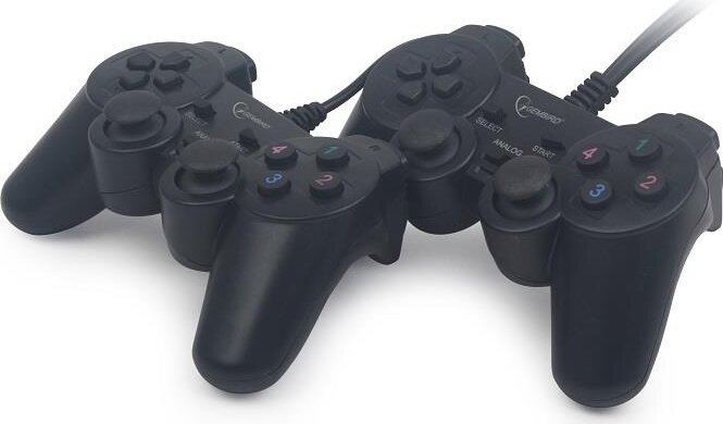 Gembird JPD-UDV2-01 Dual Vibration Gamepad Fekete (2db/csomag)