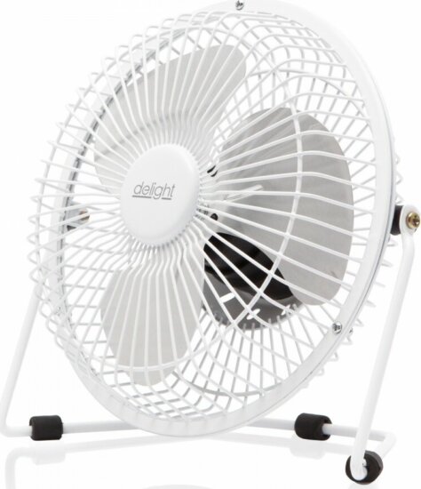 Delight 51110 USB asztali ventilátor - Fehér
