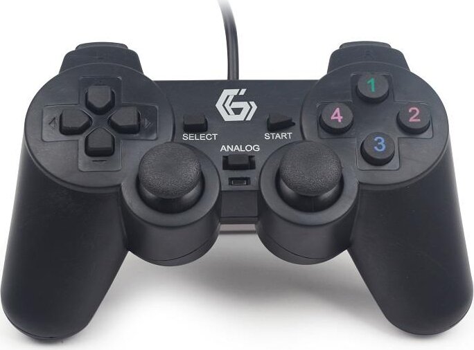 Gembird JPD-UDV-01 Dual Vibration Gamepad - Fekete