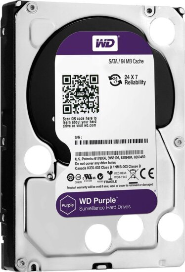 Western Digital 3TB Purple SATA3 3.5" Surveillance HDD