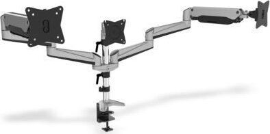 Digitus DA-90363 17"-27" LCD TV/Monitor asztali tartó három készülékhez - Ezüst