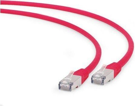 Gembird PP6A-LSZHCU-R-0.5M FTP CAT6a Patch kábel 0.5m Piros