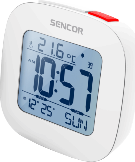 Sencor SDC 1200 W Rádióvezérelt ébresztőóra - Fehér