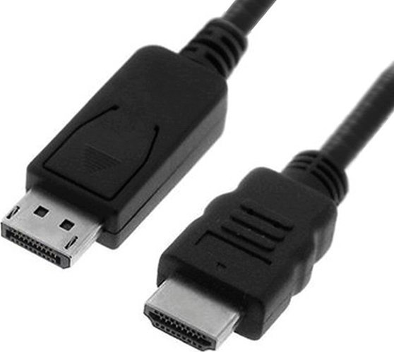 Roline 11.99.5781 DisplayPort - HDMI (apa - apa) kábel 2m - Fekete