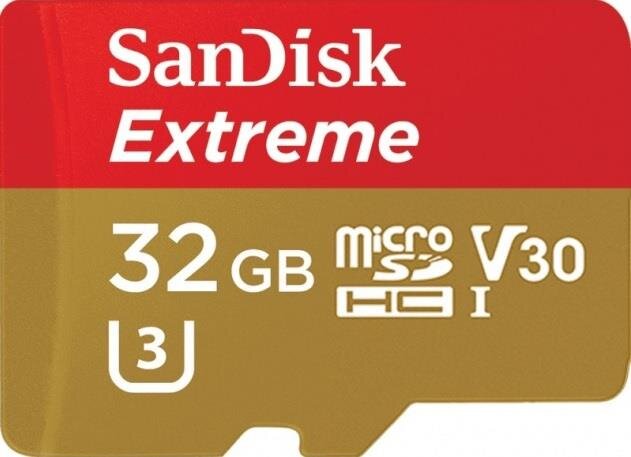 Sandisk Extreme 32GB microSDHC UHS-I memóriakártya + Adapter Sandisk Extreme 32GB microSDHC UHS-I memóriakártya + Adapter